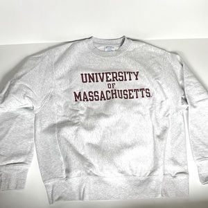 University of Massachusetts LARGE Champion Crewneck Sweatshirt